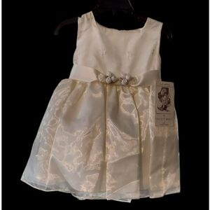 NWT Baby Girl Ivory Special Ocassion Baptismal Dress ~sz Large